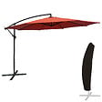 HAPPY GARDEN - Parasol déporté OAHU rond 3,50m de diamètre terracotta + housse - vignette