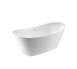 STANO - Baignoire îlot design ovale PALMA blanche 170 cm Brillant - vignette