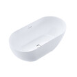 STANO - Baignoire îlot design ovale LISBON blanche 150 cm Brillant - vignette