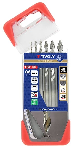 TIVOLY - Coffret perc met hss etag 6pcs - large
