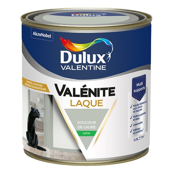 DULUX VALENTINE - Laque Acrylique Valénite Satin-Douceur de l'Aube-0.5L - large