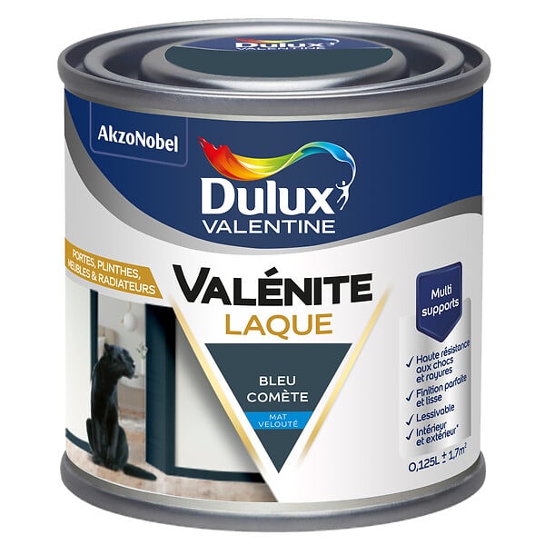 DULUX VALENTINE - Laque Acrylique Valénite Mat-Bleu Comète-0.125L - large