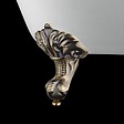 ROGIER & MOTHES - Baignoire sur pieds rétro RICHMOND Noire 171 cm Pieds d'Aigle Bronze jaune vieilli - vignette