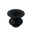 PLANETE BAIN - Bonde fixe de vidage pour lave-mains sans trop plein - écoulement libre - Grille laiton noir mat - vignette
