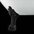 ROGIER & MOTHES - Baignoire sur pieds rétro RICHMOND Blanche 155 cm Pieds de Lion Noirs - vignette