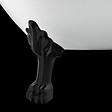 ROGIER & MOTHES - Baignoire sur pieds rétro CHELSEA Blanche 154 cm Pieds de Lion Noirs - vignette