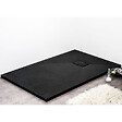 STANO - Receveur de douche 90 x 160 cm extra plat noir PIATTO en SoliCast® surface ardoisée - vignette