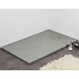 STANO - Receveur de douche 80 x 120 cm extra plat gris PIATTO en SoliCast® surface ardoisée - vignette