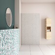 AICA SANITAIRE - AICA Panneau mural de douche béton gris90x210cm Panneaux muraux salle de bain habillage mural aluminium - vignette