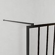 AURLANE - Paroi de douche 120x200 cm type Verriere - Verre trempe et Structure aluminium noir mat - vignette