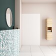 AICA SANITAIRE - AICA Panneau mural de douche blanc 80x210cm Panneaux muraux salle de bain habillage mural aluminium - vignette
