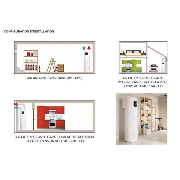 ARISTON - Chauffe-eau thermodynamique 250 L Nuos Plus Wifi - Ariston - large