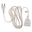 ZENITECH - Rallonge 2m - HO3VVH2F 2x0,75mm² 6A - blanc - Zenitech - vignette