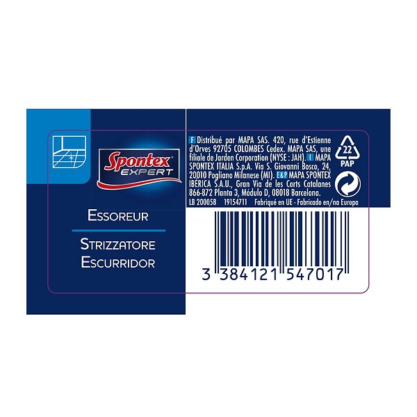 CENTRALE BRICO - Essoreur plastique SPONTEX EXPERT - large