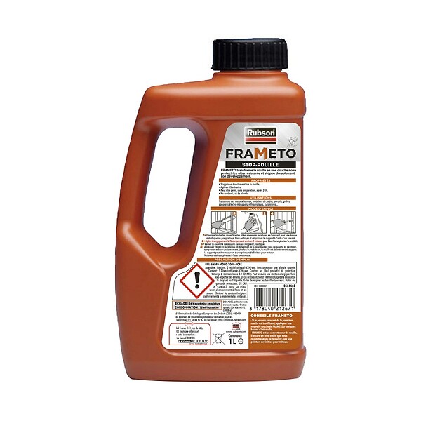 RUBSON - Protection antirouille extérieur / intérieur Frameto RUBSON, noir, 1 l - large