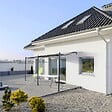 WERKAPRO - Pergola murale en acier époxy  3 x 4 m - vignette