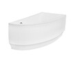 BESCO - Baignoire asymétrique 150 x 70 cm + tablier noir + repose tête - PRAKTIKA - Gauche - vignette