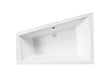 BESCO - Baignoire asymétrique 180 cm x 125 cm + tablier blanc + repose tête - INTIMA DUO - Droite - vignette
