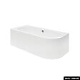 BESCO - Baignoire d'angle 160 x 75 cm - avec tablier blanc et repose tête offert | AVITA - Gauche - vignette