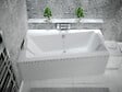 BESCO - Baignoire asymétrique 170 x 110 cm + tablier blanc + repose tête - INFINITY- Gauche - vignette