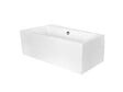 BESCO - Baignoire asymétrique 170 x 110 cm + tablier blanc + repose tête - INFINITY- Gauche - vignette