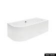 BESCO - Baignoire d'angle 170 x 75 cm - avec tablier blanc et repose tête offert | AVITA - Droite - vignette