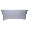 WERKAPRO - Housse nappe pour table pliante 240cm  Blanche - vignette