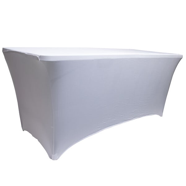 WERKAPRO - Housse nappe pour table pliante 240cm  Blanche - large