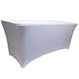 WERKAPRO - Housse nappe pour table pliante 240cm  Blanche - vignette