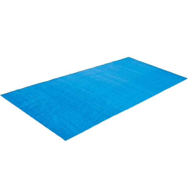 SUMMER WAVES - Tapis de sol bleu pour piscine Summer Waves 3,91 x 7,56 m pour piscine Ø 3,05 x 6,10 m - large