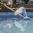 WERKAPRO - Aspirateur piscine   avec roulette,brosse et filet - vignette