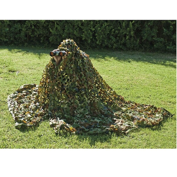 WERKAPRO - Toile d'ombrage ajourée camouflage  2 x 3 mètres (6m²) - large