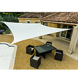 WERKAPRO - Voile D'ombrage Rectangulaire Couleur Crème  4x5m  Werkapro - vignette