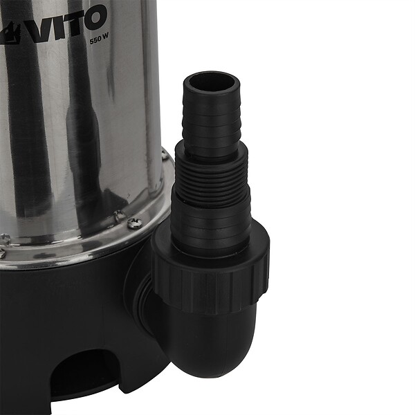 VITO - Pompe de relevage Eaux usées 550W Cuve Inox Submersible avec flotteur Alimentation 10m VITO - large