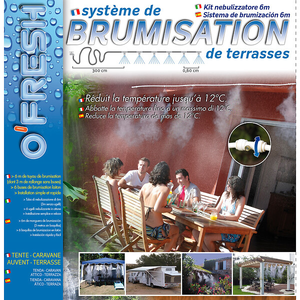 O FRESH - Brumisateur 6m 6 buses laiton - large