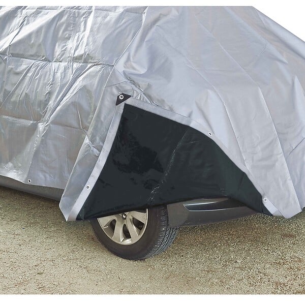 WERKAPRO - Bâche noire et grise 200 g/m2  12 x 6 m - large