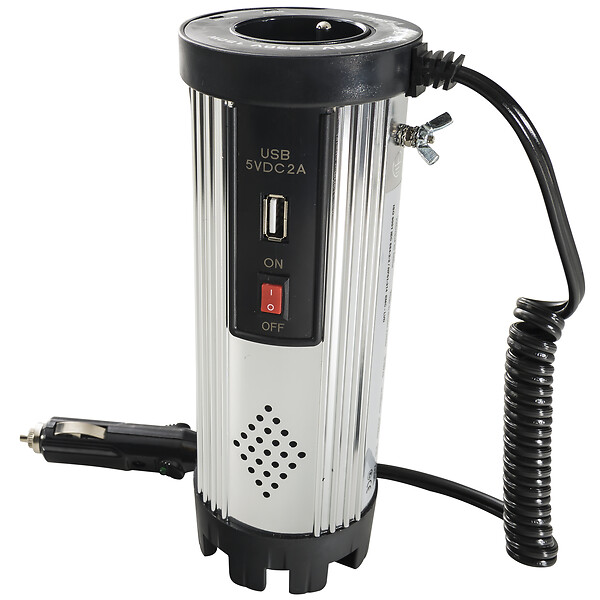 PERALINE - Convertisseur 150w 12v-220v plus1 prise usb - large