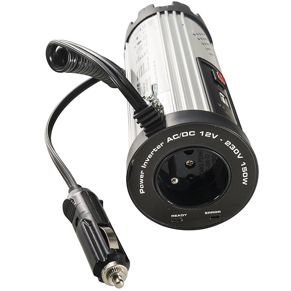 PERALINE - Convertisseur 150w 12v-220v plus1 prise usb - large