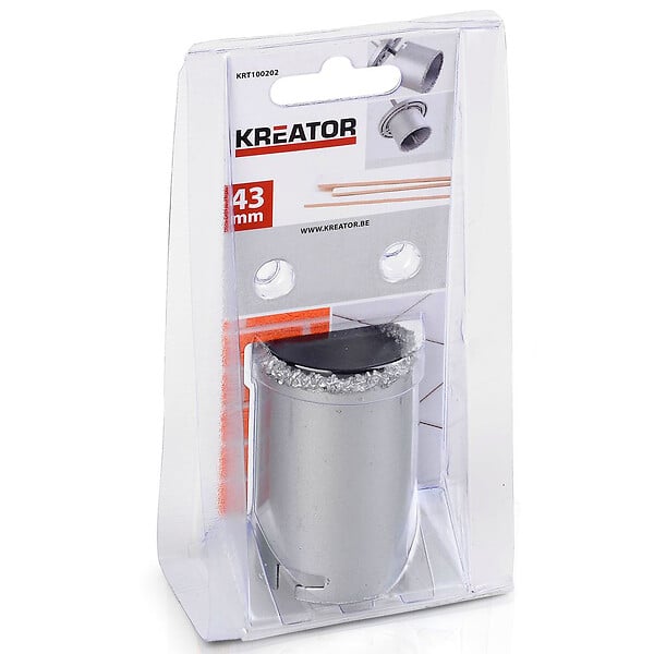 KREATOR - Scie cloche pour faïence Kreator Ø 43 mm - large