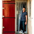 WERKAPRO - Moustiquaire rideau de porte   100x220cm   Gris Gris - vignette