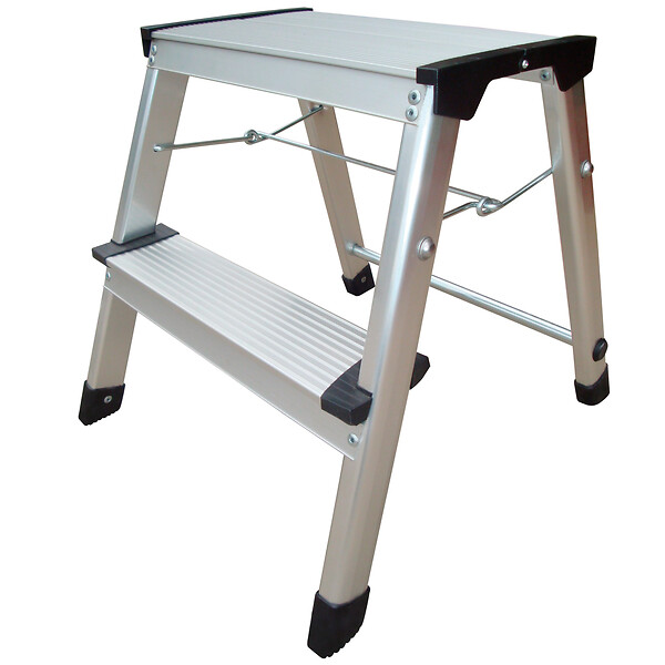 WERKAPRO - Marchepied pliable en aluminium 2 marches   H 40,4cm - large