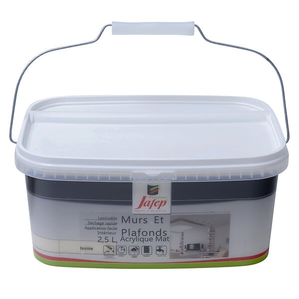 JAFEP - Peinture mur et plafond acrylique mat ivoire  2,5L  Jafep - large