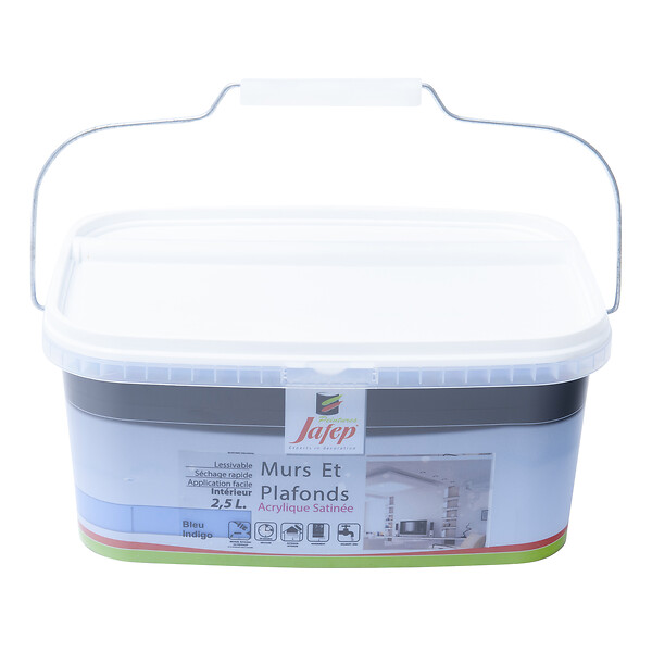 JAFEP - Peinture mur et plafond satinée bleu indigo  2,5L  Jafep - large