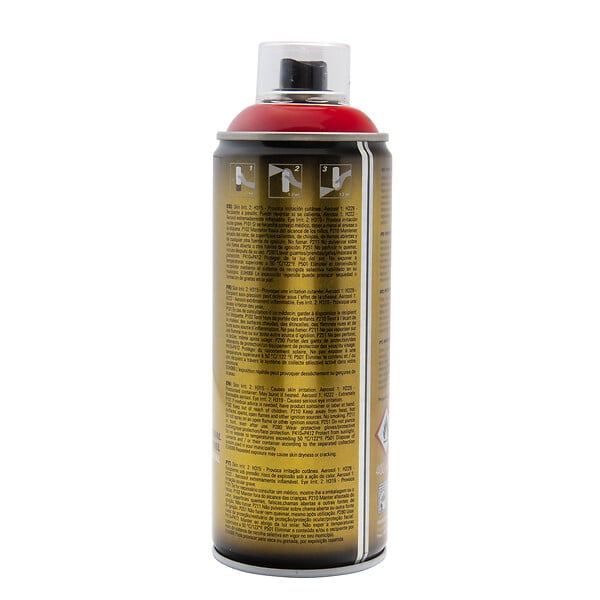 FM SPRAY - Bombe de peinture rouge 400ml Rouge signal - RAL 3020 - large