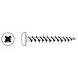 VISSAL - Vis agglo tête ronde PZ zinguée cruciforme Viswood 4x20 mm (lot de 15 vis) - vignette