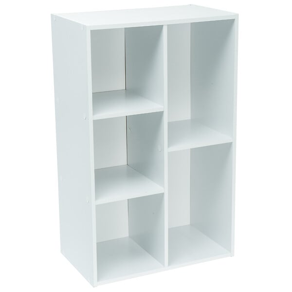WERKAPRO - Meuble bas blanc 5 niches - large