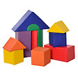 HOMCOM - 11 blocs de construction en mousse XXL - modules de motricité - jouets éducatifs - certifiés normes EN71-1-2-3 - mousse EPE revêtement PU multicolore - vignette