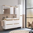 OTITEC - Armoire/Miroir LED de salle de bain | NOVA | Blanc | 61 x 60 x 20 cm - vignette