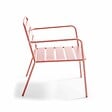 OVIALA - Fauteuil bas de jardin en métal argile - Palavas - vignette