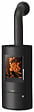 JUSTUS - Poêle à bois Austin 5 - Acier - Noir - vignette